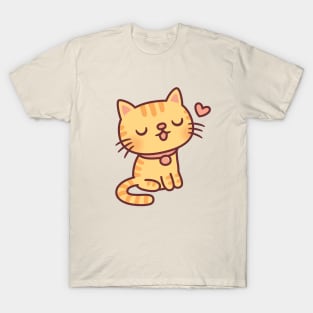 Cute Little Orange Tabby Cat T-Shirt